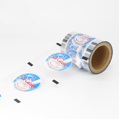 Plastik Baskılı Lamine Sızdırmazlık Bardağı Ambalaj Filmi Rulo Süt Çay Bardağı Mühürleyen Film Rulosu