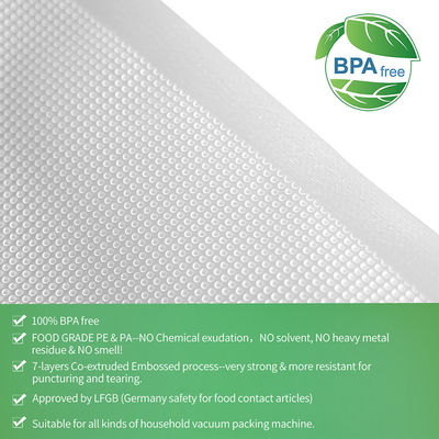 Gıda depolama baskılı vakumluk mühürlü torbalar