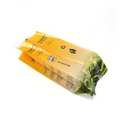 Özel Baskılı Laminasyonlu 240g 500g Su geçirmez Plastik Torba Torba Arka Peçete Mühürlü Folyo Gıda Derecesi Çay Paketleme Torbaları Yan Gusset