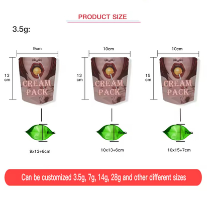 Özel 1g 3.5 G 7g Yazdırılmış Laminasyonlu Plastik Yiyebilir Cüzdan Kokusuz Cüzdan Paketleme Fermuar Yukarı Kalk Yiyebilir Mylar Cüzdanlar