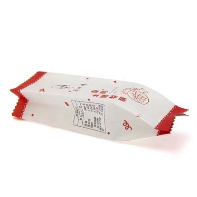 OEM Pamuk Kağıt Pastırma Yan Gusset Cüzdan Ananas Pastası Kağıt Paketleme Çantaları Kurabiye Şekerleri için Sargı