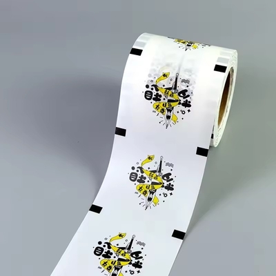 Laminasyonlu Plastik Rulo Sileme Filmi Paketleme Özel Baskılı 90mm 95mm Genel Sileme Filmi Pp Kağıt Filmi Bubble Tea için