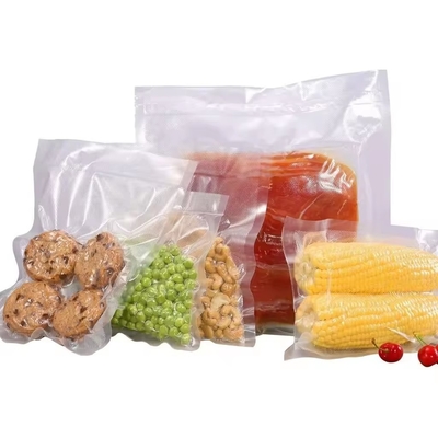 Ev Depolama Şekerli mısır meyveleri Paketlemek için Şeffaf Naylon Plastik Gıda Vakum Torbaları