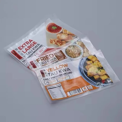 Özel Baskı Gıda Paketleme Çantası Üç Taraflı Sızdırma Çantası Naylon Paketleme Dondurulmuş Gıda Çantası Dumpling Deniz Meyveleri Karides