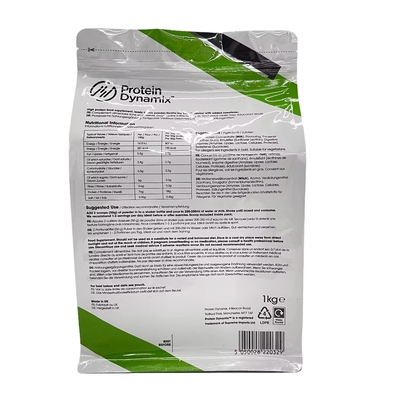 Aktif Protein Artı Alüminyum Folyo Cüzdan Baskılı Yüksek Sürahi Protein Tozu Paketleme Çantaları Fermuarlı Cüzdan