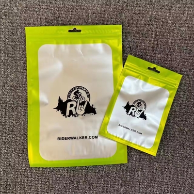 100 Parça Mylar Kokusuz Kapanabilir Çantalar Açık Pencere Zip Kilit Kapama Mücevherler Şeffaf Plastik Çantalar