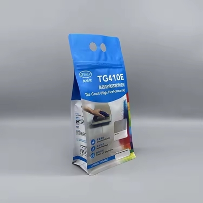 Düz Alt Fermuar Tekrar Kullanılabilir Alüminyum Folyo Yan Gusset Temizleyici Kimyasal Toz Ambalaj Çantaları için Plastik Poşet