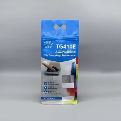 Düz Alt Fermuar Tekrar Kullanılabilir Alüminyum Folyo Yan Gusset Temizleyici Kimyasal Toz Ambalaj Çantaları için Plastik Poşet