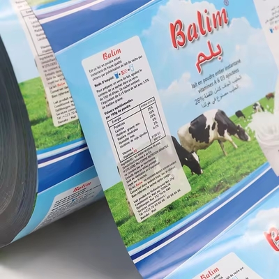 Esnek Laminasyonlu Alüminyum Plastik Film Rulo Gıda Paketleri Süt Baharatı Tozu Paketleme Çay Şeker Dükkanlı Film