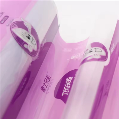 Yüksek Kaliteli Gıda Sınıfı Açık Plastik Film Rulo Paketleme İçin Özel Baskı Paketleme LDPE/OPP/PE Sarma Rulo Filmi