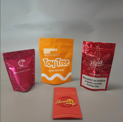 Alüminyum folyo kozmetik çanta özel basılı Mylar Üç taraflı mühürlü poşet Fical maskesi için Mylar paketleme poşeti