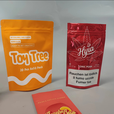 Alüminyum folyo kozmetik çanta özel basılı Mylar Üç taraflı mühürlü poşet Fical maskesi için Mylar paketleme poşeti