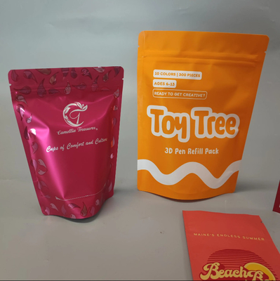 Alüminyum folyo kozmetik çanta özel basılı Mylar Üç taraflı mühürlü poşet Fical maskesi için Mylar paketleme poşeti