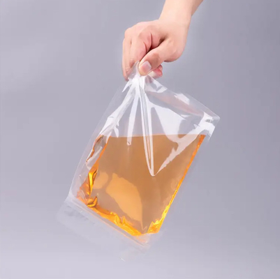 Özel Düz Alt Sekiz Taraflı Mühür Açık Şeffaf Zip Kilit Kuru Meyve Gıda Pirinç Ambalaj Plastik Stand Up Pocket
