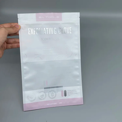 Şeffaf Şeffaf Eldivenler Ambalaj Müttefikler için Dondurulmuş Fermuar Torbası Kozmetik Plastik Mylar Fermuar Torbaları Üç Yan Dükkan