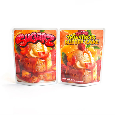Kokusuz Geriye Baskılı Etiket Plastik Paket Çantası 400mg 600mg 1000mg 1lb Mylar Torbası Özel Baskılı Yiyecek Paketleme Torbası