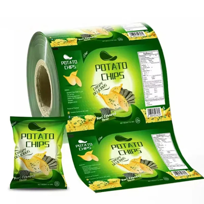 Otomatik Paketleme Biyodegradable Plastik Film Chips Roll Film Saç Snack için Plastik Film