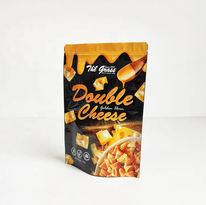 Özel Baskı Sıcaklık Kapalı Mısır Atıştırmalık Paketleme Çantası Plastik Laminat AL Gıda Paketleme Stand Up Pocket