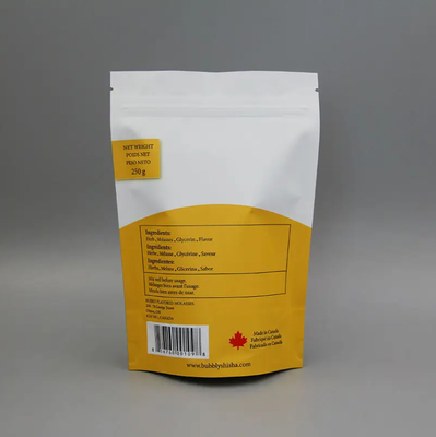 Mat Finish Alüminyum folyo komposta edilebilir Doypack Stand Up Zipper Pocket Plastik Atıştırmalık Gıda Torbası Bolsa Atıştırmalık