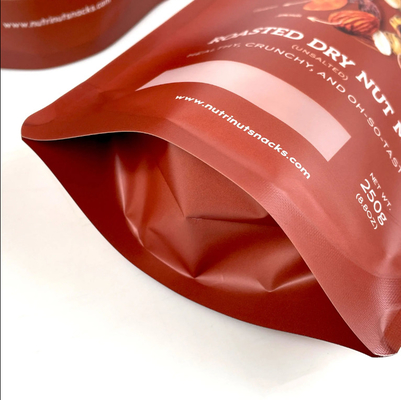 Özel Basılmış Alüminyum Folyo Çantalar Kurabiye Fındıklar Çay Kahve Gıda Paketleme Plastik Zip Stand Up Cüzdanlar
