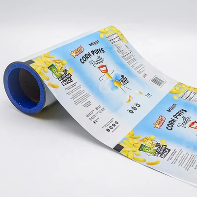 Özel Foil Laminasyonlu Alüminyum Plastik Gıda Esnek Paketleme Filmi Taro Tomato Patates Çipleri Paketleme için Rulo Çuvalı