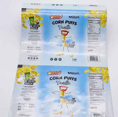 Özel Foil Laminasyonlu Alüminyum Plastik Gıda Esnek Paketleme Filmi Taro Tomato Patates Çipleri Paketleme için Rulo Çuvalı