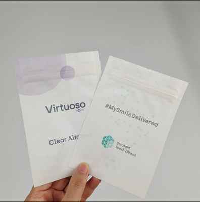 Üç taraflı mühürlü küçük çantalar Biyodegradable Custom Printing Sachet For Coffee Tea Candy Snack Edible Packaging Sample Bags