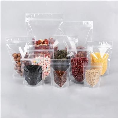 Gıda Ziplock Açık Özel Baskı Kalkın Cüzdan Zip Lock Paketleme Cüzdanlı Plastik Çanta