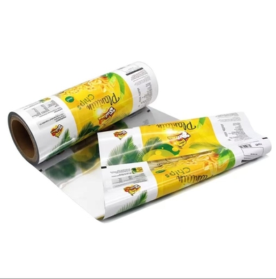 Plastik Gıda Filmi Fabrikası Özel Baskı Plastik Rulo Küçük Çanta Paketleme Filmi Atıştırmalık / Patates cipleri