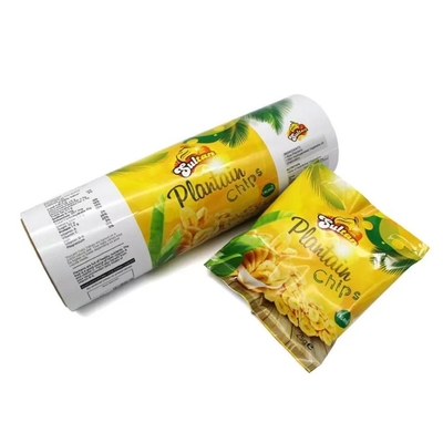 Plastik Gıda Filmi Fabrikası Özel Baskı Plastik Rulo Küçük Çanta Paketleme Filmi Atıştırmalık / Patates cipleri