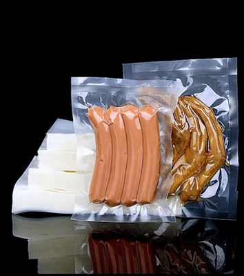 Özelleştirilmiş Gıda Sınıfı Plastik, Saf Alüminyum, Şeffaf 3 Tarafı Kapalı Vakum Torbası, Buharda Pişirme Torbası, Gıda Saklama Ambalajı