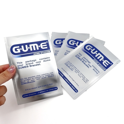 Özelleştirilmiş Baskılı Numune Küçük Çanta, Isıyla Yapıştırılmış Polyester Film, 3 Tarafı Kapalı Çanta, Boş Kozmetik Küçük Çanta Ambalajı