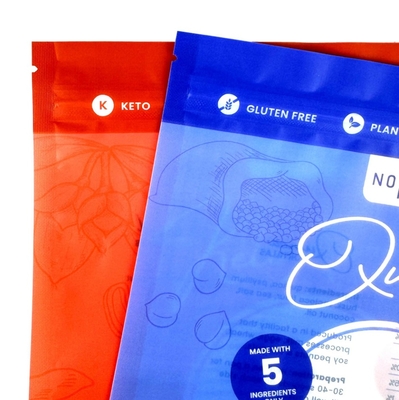 Toptan Özel Baskılı Üç Tarafı Kapalı Torba, Gıda Sınıfı Polietilen Plastik Torba, Pencereli ve Yeniden Kullanılabilir Bisküvi Fermuarlı