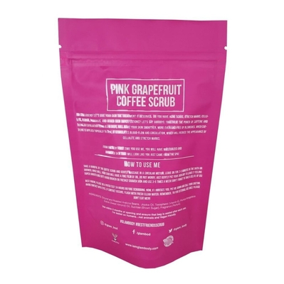 Özelleştirilmiş Baskılı Alüminyum Folyo Banyo Tuzu Baharat Kahve Gıda Ambalajı Fermuarlı Kilitli Çanta Plastik Polyester Film Sabun Kesesi