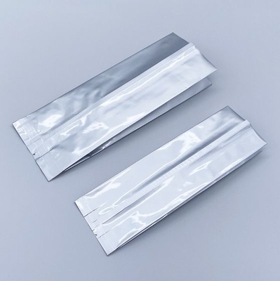 Toptan su geçirmez PE Alüminyum Toz Çantaları Laminasyonlu Sıcaklık Dükkanı Yan Gusset Vakum Çanta Saklama İçin Alüminyum Folyo