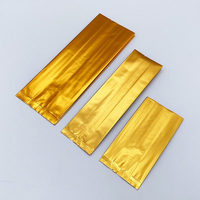 Özel Logo Yan Körük Düz Tabanlı Ayakta Durabilen Kese Alüminyum Folyo Çay Poşetleri Isı Yalıtımlı CPP & PE Plastik Gıda Ambalajı