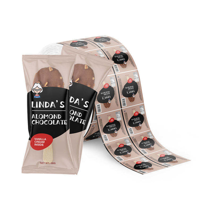 Özel Baskılı Gıda Ambalajı Plastik Rulo Film Dondurma Ambalajı Alüminyum Folyo Lamine Rulo Film