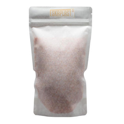 Küçük Pencereli Beyaz İnek Derisi Çanta (Ayakta Duran Çanta), Özel Baskılı Fermuar, Kraft Kağıdı Ayakta Duran Çanta/Gıda Ambalaj Çantası