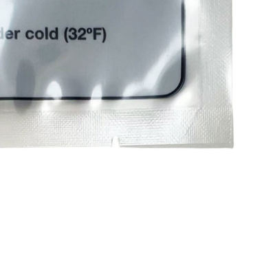 Özel Baskılı Logo Sıcak Mühürlü Torbalar Üç Tarafı Kapalı Dondurulmuş Gıda Ambalajı Plastik Vakum Torbaları Et Ambalajı Pencereli