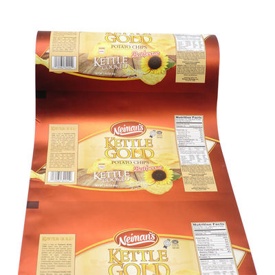 Lamine BOPP/VMCPP Gıda Sınıfı Plastik Poşet Film Rulosu Paketleme Makinesi İçin