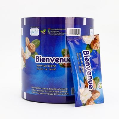 Sıcak Satış Özel Baskılı Lamine Gıda Sınıfı Plastik Rulo Film Esnek Ambalaj Sabun Sarma İçin