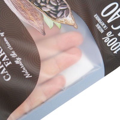 Kahve çekirdekleri için çevre dostu ambalaj Çay Gıda Atıştırmalıkları Kraft Kağıdı Açık Durabilir Yeniden Kapanabilir Fermuar Kilitli Logo