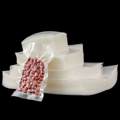 Toptan BPA İçermeyen Şeffaf Polyester Film Plastik Torbalar Gıda Sınıfı Vakum Torbaları, Etiket Baskılı Yüzey, Et Paketleme İçin