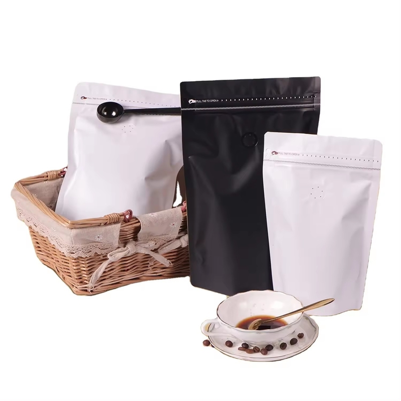 Özel Boyut Nylon Stand Up Pocket Zipper Bag Custom Printing Own Logo For Pet Food Kahve Çay