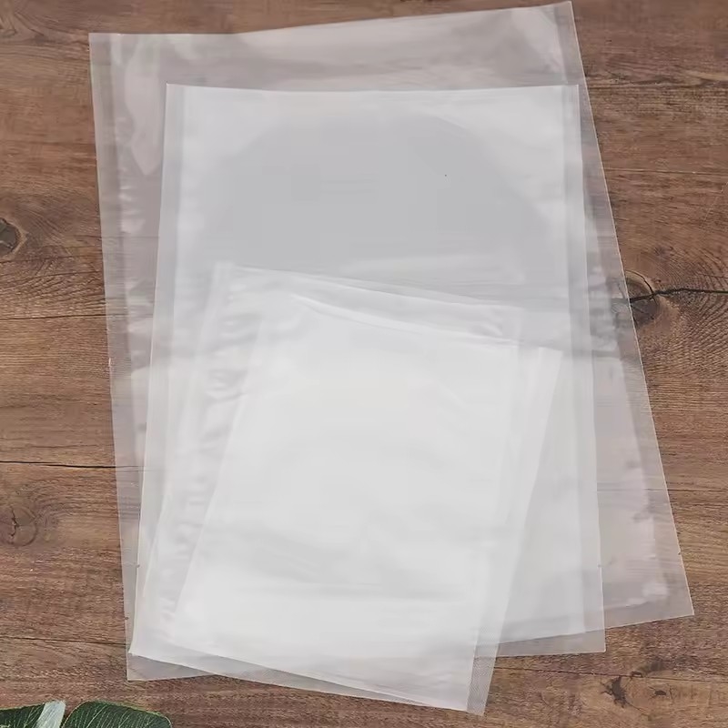 15cm*20cm*70mic Plastik Naylon Vakum Torbası Gıda Depolama Vakum Doldurucu Torba Sığır Etleri İçin