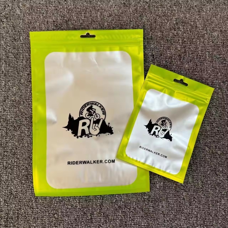 100 Parça Mylar Kokusuz Kapanabilir Çantalar Açık Pencere Zip Kilit Kapama Mücevherler Şeffaf Plastik Çantalar