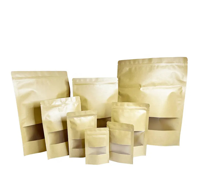 Stand Up Pockets Bags Zip Lock Food Storage Bags Paketleme ürünleri için
