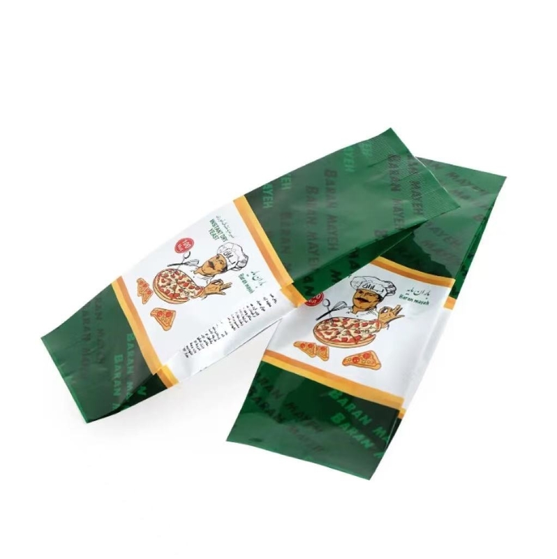 Özel Baskılı Mat Yan Gusset Alüminyum Folyo Mylar Torbası Maya Gıda Paketleme Plastik Torbalar