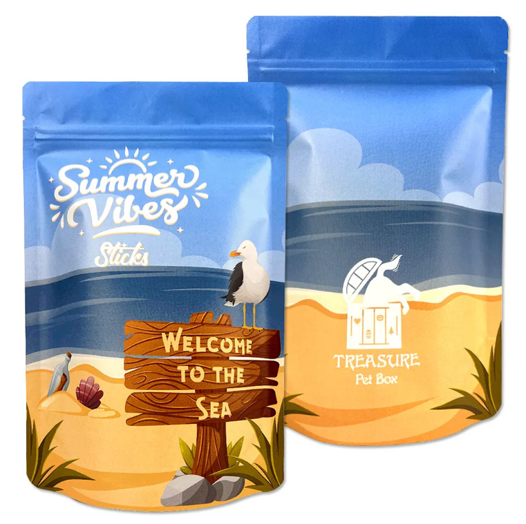 Baskı Plastik Çanta Üretici Tam Baskı Stand Up Zip Lock Pouch Mylar Packaging Bag