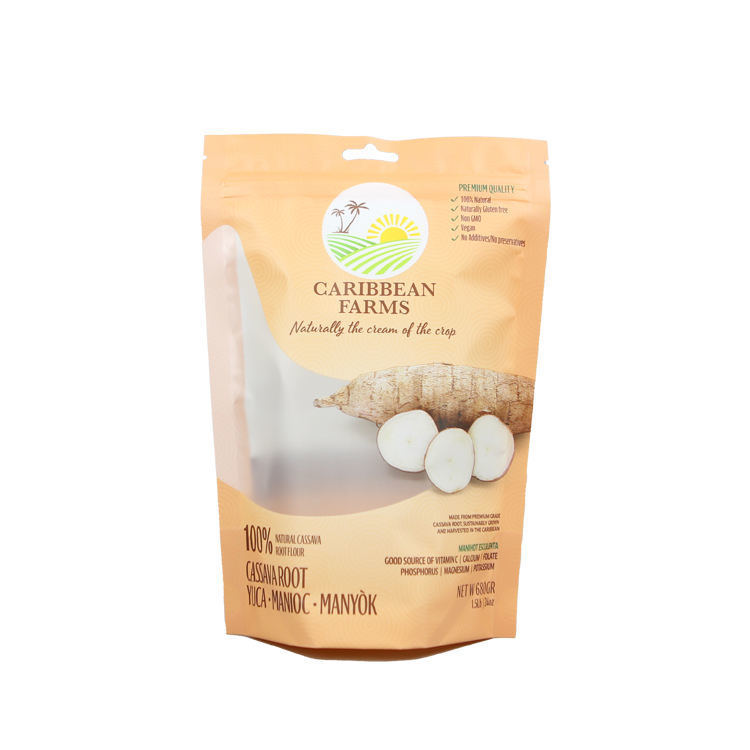 Kahve çekirdekleri için çevre dostu ambalaj Çay Gıda Atıştırmalıkları Kraft Kağıdı Açık Durabilir Yeniden Kapanabilir Fermuar Kilitli Logo